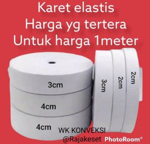 Karet Elastis Putih // Celana Kolor Rok Meteran // SERBAGUNA