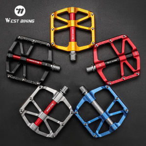 West Biking | WEST BIKING CNC 3 Bearing Bicycle Pedals Ultralight BMX MTB Road Bike Pedals Non-slip Aluminum Alloy Reflective Cycling Parts
