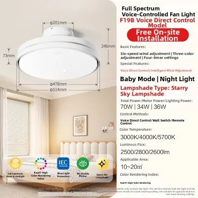 Bull | Ceiling Fan Light Modern Design for Bedroom and Dining Room