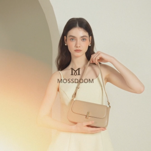 MOSSDOOM Balerie Bag Classic Style Armpit Bag Flip-top Rotating Button Womens Bag Shoulder Bag