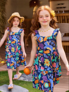 PPTOWN | Vintage Romantic Vacation Style Girls Summer Dress