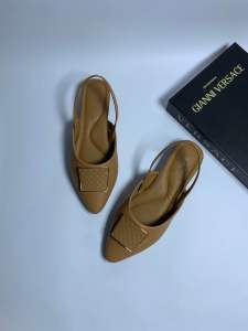 Futto.chic sepatu flat mules wanita cantik slip-on tali karet pita Dm10
