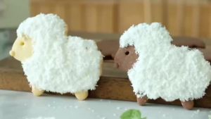 6PCS Sheep Lamb Cookie Cutters Food Grade Stainless Steel Fondant Mold For Chocolate Fruit Birthday Cake Home Baking Decor