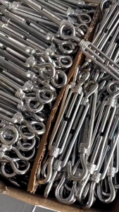 M4 M6 M8 Stainless Steel Turnbuckle Hook And Eye Style Steel Wire Tensioner Hook