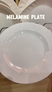 4pcs set D-White Melamine Dinnerware Plate / Bowl / Cup / Spoon Smart Kitchen Ph