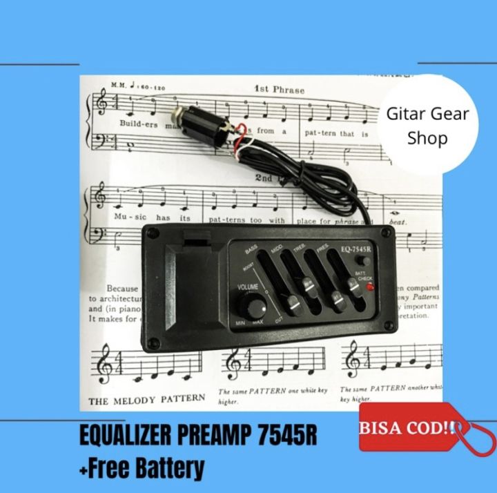 PREAMP EQUALIZER 7545r GITAR AKUSTIK KLASIK Lazada Indonesia