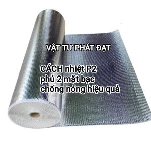 CÁCH NHIỆT CHỐNG NÓNG TỐT cao 1m55 phủ 2 mặt bạc dùng để giảm nóng nhiệt độ mái tôn  nhà xưởng...
