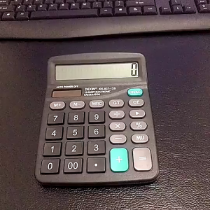 Solar/Battery Electronic Desk Calculator Big Button Large Display Business 12 Digit Portable Electronic Calculator Office School