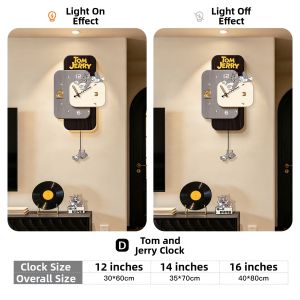 CTYLIGHTZ | Vintage Style Quiet No-drill Glow TV Wall Clock