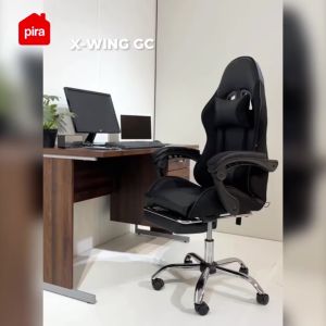 Kursi Gaming & Kantor dengan Sandaran Kaki & Fitur Pijat: X-Wing GC
