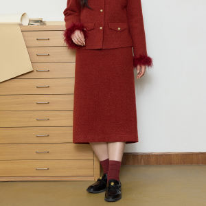 DUSHU | Retro Feather Woven Designer Plus Size Suit
