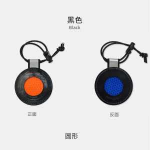 Handmade Leather Bicycle Riding Safety Reflective Plaque High Brightness Waterproof Pendant for Cycling Gear Accessories
