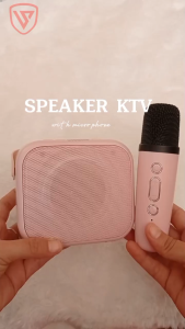 Speaker Karaoke Bluetooth Premium VIVANO Extra Bass + Mic Wireless LED