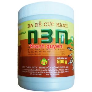 Ra Rễ Cực Mạnh N3M 500g Sản phẩm kích thích ra rễ cực mạnh N3M được sản xuất bởi công ty TNHH MTV Sinh Hóa Nông Phú Lâm.