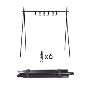 Shinetrip | 2028 Shine Trip Outdoor Camping Portable Triangle Foldable Hook Storage Rack Camping Barbecue Tool Storage Rack