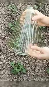 10Pcs Plastic Plant Covers Weather-Proof Plant Hats Protection Outdoor Garden Supplies Seedling Prot