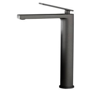 JUNSHEN | Gun Gray Copper Simple Above Counter Faucet
