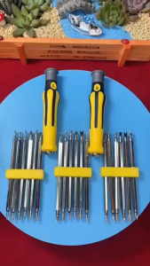 Bộ Tua Vít 6 Đầu Đa Năng 175mm Màu Vàng Đen