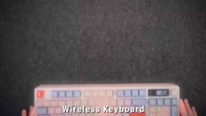 ATTACK SHARK | Original Brand FreeWolf M96 Wireless Keyboard with ScreenGaming Keyboard Bluetooth Dual-Mode ConnectionMulti-Device Linking