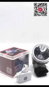 Senter Kepala LED 80 Watt Aoki Ak-S080 Cahaya Putih Waterproof Super Terang 4800mAh