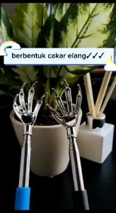 Garuk Punggung Cakar Elang Penggaruk Punggung Stainless Teleskopik Alat Garuk Punggung