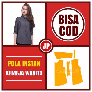 Pola Instan Kemeja Wanita Dewasa