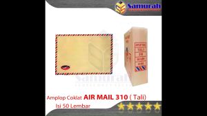 Amplop Kertas Coklat Airmail Tali 310 Ukuran Folio / Envelope F4 Berkas Dokumen Lamaran Kerja 25 x 35 cm