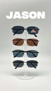 JASON Mens Polarized Oval Sunglasses (Size 54) - UV Protection Medium Fit