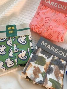 กางเกงบ็อกเซอร์ชายผ้าฝ้ายแท้เนื้อนุ่มสบาย ทรงหลวม ไร้ตะเข็บ ระบายอากาศได้ดี กางเกงบ็อกเซอร์สีพื้นสำหรับผู้ชาย ทรงคอตตอน