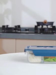Microwaveable Glass Meal Box for Office Workers