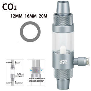 DIY Fish Tank CO2 External Nebulizer Aluminum Alloy Quick Insertion Interface CO2 Refiner Aquarium CO2 External Diffuser