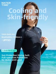 WATERTIME | Sun Protection Thermal Quick Drying Womens Diving Suit Long Sleeve Trousers