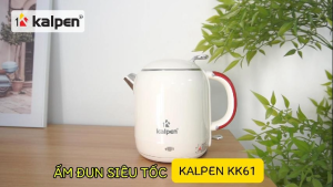 Ấm đun siêu tốc hai lớp Inox 304 Kalpen KK61 1L hàng chính hãng