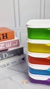 Kotak Makan Sekat 620ml POLOS / Lunch Box Bekal Rantang Catering LB620