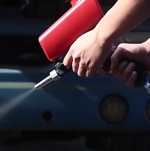 Alat Pneumatik Penghilang Karat 90psi Portable Gravity Sandblasting Gun Pneumatic tool Small Sand Blasting Spray Gun Adjustable Sandblaster