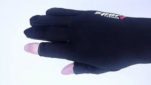 YXST Sarung Tangan Panjang Manset Sleeve Two Fingers Sunscreen Spandex - SP10 - Black