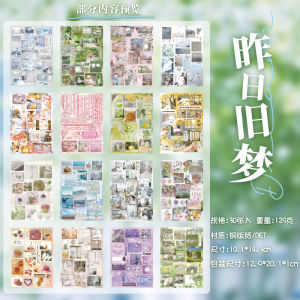Korean Style INS Small Pattern Film Cutting Sticker Book Girls Decorative Scrapbooking Materials Childrens Handmade Crafts