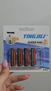 ใบมีดโกน 2 ใบมีด ได้ 4 ชิ้น Yingjili super win2 ร้านคนไทย ออกใบกำกับภาษีได้ พีดีซีเทียนทะเล