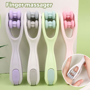 Dorisna เครื่องนวดนิ้วการออกแบบสองแถวลูกกลิ้งยึดสมอใช้งานง่ายบรรเทาความเมื่อยล้านิ้วส่งเสริมการไหลเวียนเลือดเครื่องนวดนิ้วลูกกลิ้งพกพา