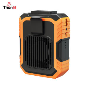 Quạt kẹp cài thắt lưng thunlit 4000mAh ngoài trời sạc được thắt lưng dễ di chuyển nhỏ Máy điều hòa cho công trường xây dựng