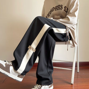 SHUMEISHI | Loose Straight Jogger Sweatpants Flannel