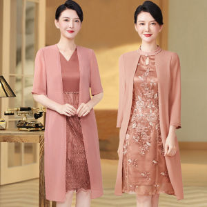 Xi mother-in-law wedding banquet noble dress 2023 new autumn married mom happy mother wedding banque喜婆婆婚宴高贵礼服2022新