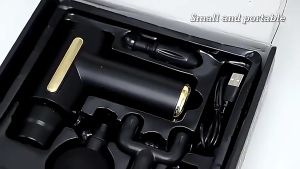 JE.ID Alat Pijat Elektrik Alat Pijat Refleksi Alat Terapi Otot Massager Gun Alat Pijat Getar Rechargeable 4 In 1 Alat pijat punggung  Rechargeable Versi Kecil Mewah