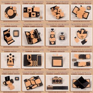 DIY Organ Card Accordion Decorative Journal Photo Album Pop-up Book Material Creative Material Making Card