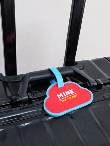 MINE Cloud Shape Simple Design Luggage Tags Travel Anti-Lost Bag Accessories Elegant Classy Style for Men And Women