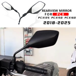 For HONDA PCX 150 /PCX 160 /PCX 125 2018-2025 Motorcycle HandleBar Mirror Scooter Rearview Mirrors Back Side Convex Mirror