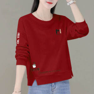 เสื้อสเวตเตอร์คอวีแขนยาวผ้าฝ้ายทรงหลวมสำหรับผู้หญิง ฤดูใบไม้ผลิและฤดูใบไม้ร่วง เสื้อคลุมกันหนาวแบบบาง ทรงสั้น ทรงเข้ารูป เสื้อคลุมกันหนาวแบบสวมหัว