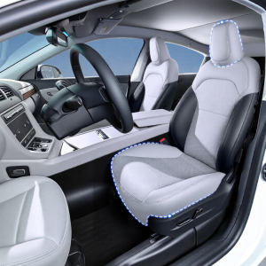 CO | Car Seat Cover For Tesla Model Y and 3 Back Row Full Wrap White