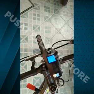BERGARANSI TaffLED Lampu Depan Sepeda Led charger super terang Klakson Speedometer LCD 1500mAh XA 585