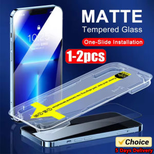 1-2Pc 8K High End Tempered Glass For IPhone 15 14 13 12 11 Pro Max XS MAX 15 Plus Screen Protector With Alignment Mounting Cover